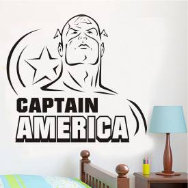 Adesivo De Parede Capitão América 5