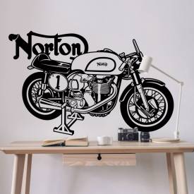 Adesivo de Parede Moto Norton