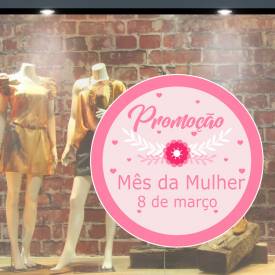 Adesivo Para Vitrine Dia Da Mulher 03