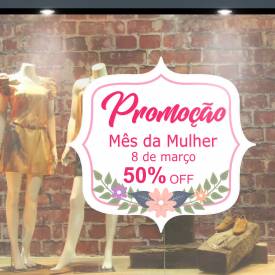 Adesivo Para Vitrine Dia Da Mulher 13