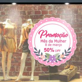 Adesivo Para Vitrine Dia Da Mulher 15