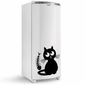 Adesivo para geladeira Gatinho com espinhos