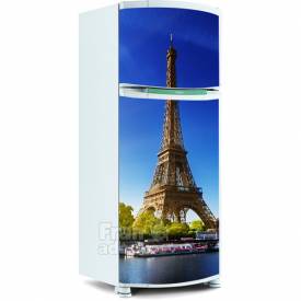 Adesivo para Geladeira Inteira - Torre Eiffel
