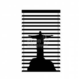 Adesivo decorativo de Janela - Cristo Redentor
