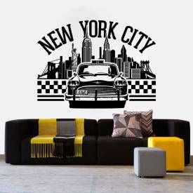 Adesivo de Parede Carro New York City
