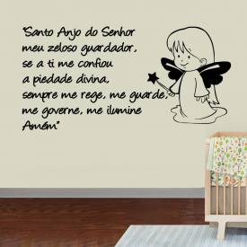 Adesivo De Parede Santo Anjo Menininha