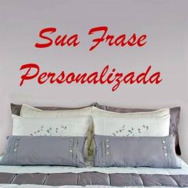 Adesivo de parede - Sua Frase Personalizada - 16 Opções de fontes