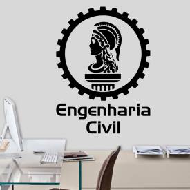 Adesivo Decorativo Profissão Engenharia Civil