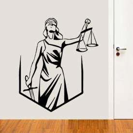 Adesivo de Parede Profissões Logo Justiça Direito