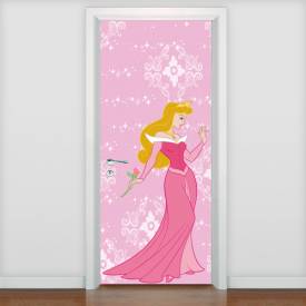 Adesivo de porta Infantil Princesa Aurora 2