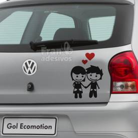 Adesivo para Carro Casal de Namorados