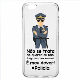 Capinha para Celular Policial Masculino