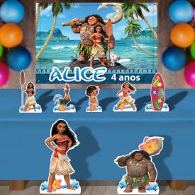 Kit Para Festa Totem E Banner Moana