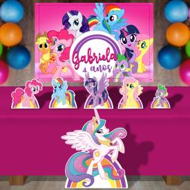 Kit Para Festa Totem E Banner My Little Poney