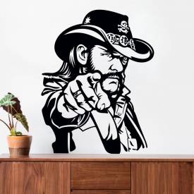 Adesivo de Parede Lemmy Kilmister