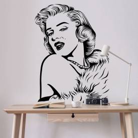 Adesivo de Parede Marilyn Monroe Luxo