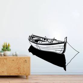 Adesivo De Parede Silhueta Barco Ancorado