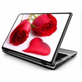 Adesivo Skin para Notebook / Netbook Romântico Corações e Rosas