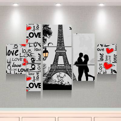 Kit 10 Quadros Decorativos Paris Românticos