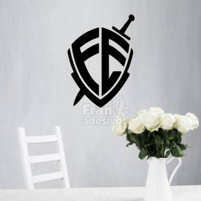Adesivo para carro e para parede Escudo da fé