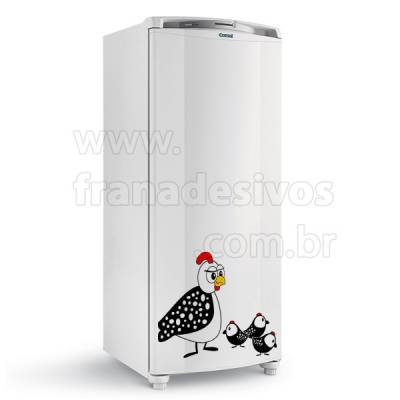 Adesivo de Geladeira Galinha com filhotes