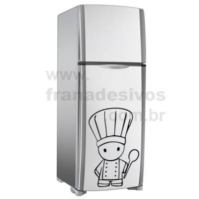 Adesivo de Geladeira Mini Chefe com colher