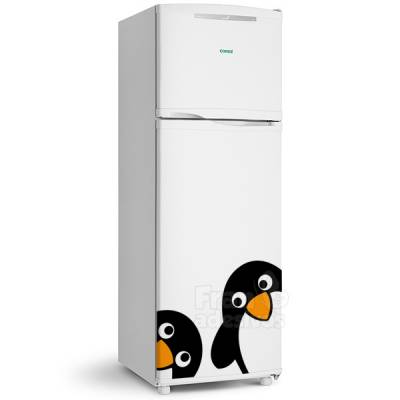 Adesivo de Geladeira Pinguins Amigos