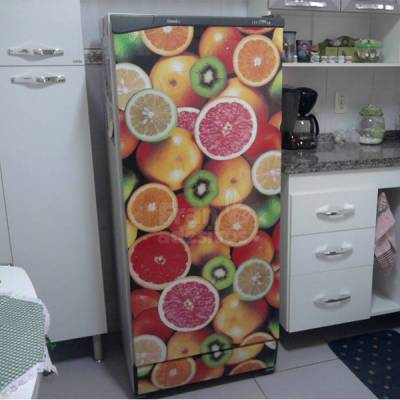 Adesivo para Geladeira Inteira - Tema Salada de Frutas