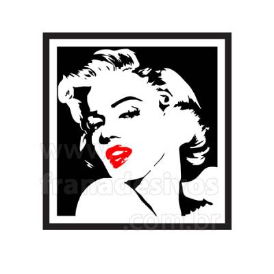 Adesivo de Parede Quadro Marilyn Monroe