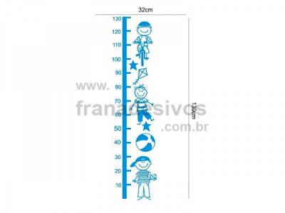 Adesivo de Parede Decorativo Regua Menino / Menininhos
