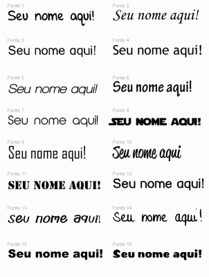 Adesivo de Parede Nome Personalizado - 16 Fontes 
