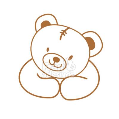 Adesivo de Parede Urso Feliz