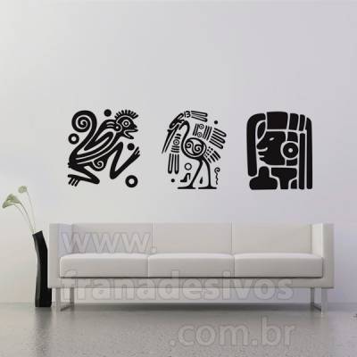 Adesivo decorativo de parede Tribal