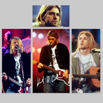 Adesivo para Envelopamento de Geladeira Completa Kurt Cobain