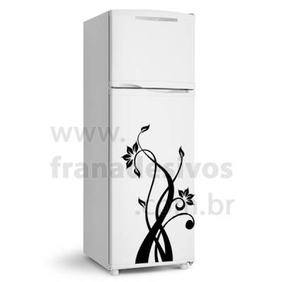 Adesivo de Geladeira Floral