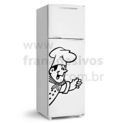 Adesivo de Geladeira Chefe de cozinha 2