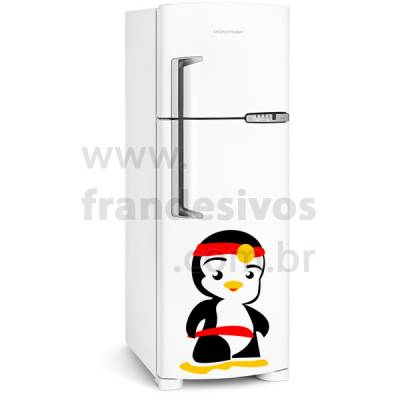 Adesivo de Geladeira Pinguim Ninja