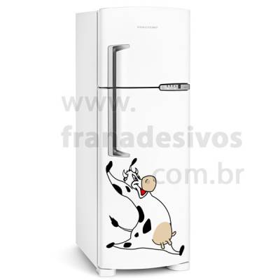Adesivo de Geladeira Vaquinha Saltando
