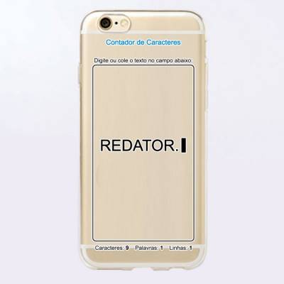 Capinha para Celular Redator