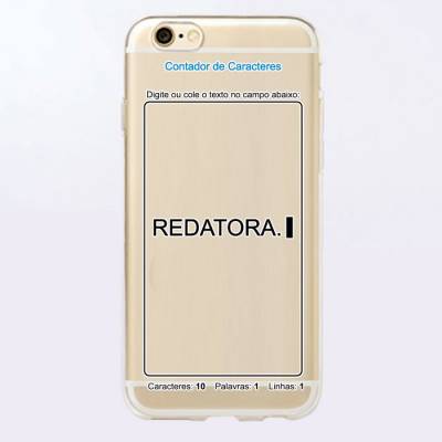 Capinha para Celular Redatora