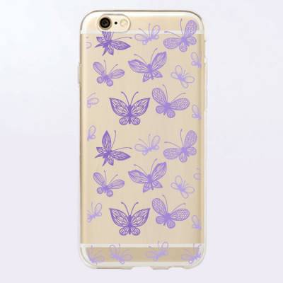 Capinha para Celular Borboletas Lilás