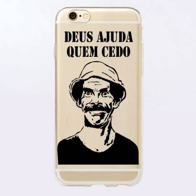 Capinhas para Celular Deus Ajuda Quem Cedo Madruga