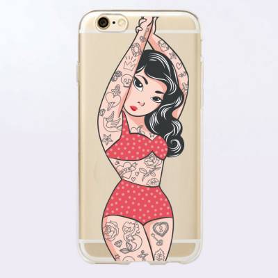 Capinha para Celular Pin Up Tatuagem