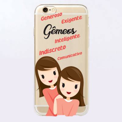 Capinha para Celular Signo de Gêmeos