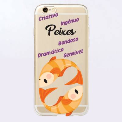 Capinha para Celular Signo de Peixes