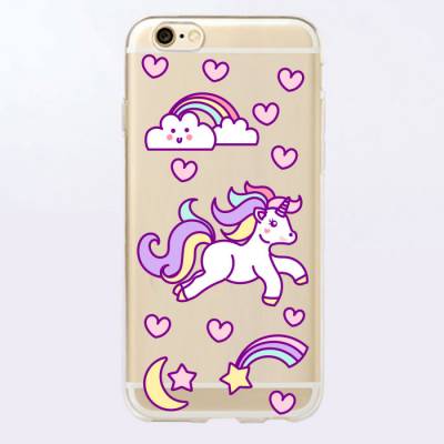 Capinha para Celular Unicórnio e Corações