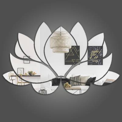 Espelho Decorativo Flor De Lotus