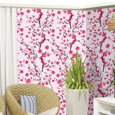 Papel de Parede Floral Sakura