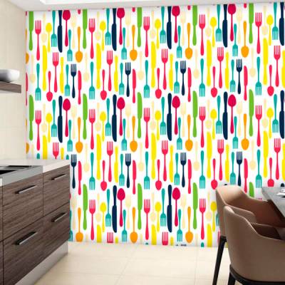 Papel de Parede para Cozinha Talheres