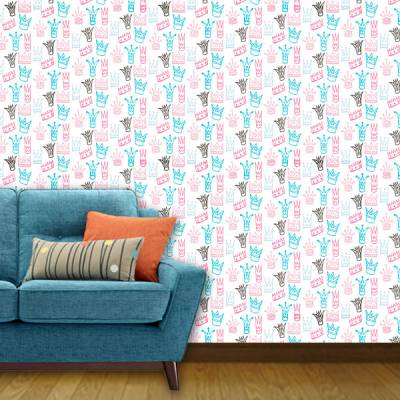 Papel de Parede Infantil Coroas